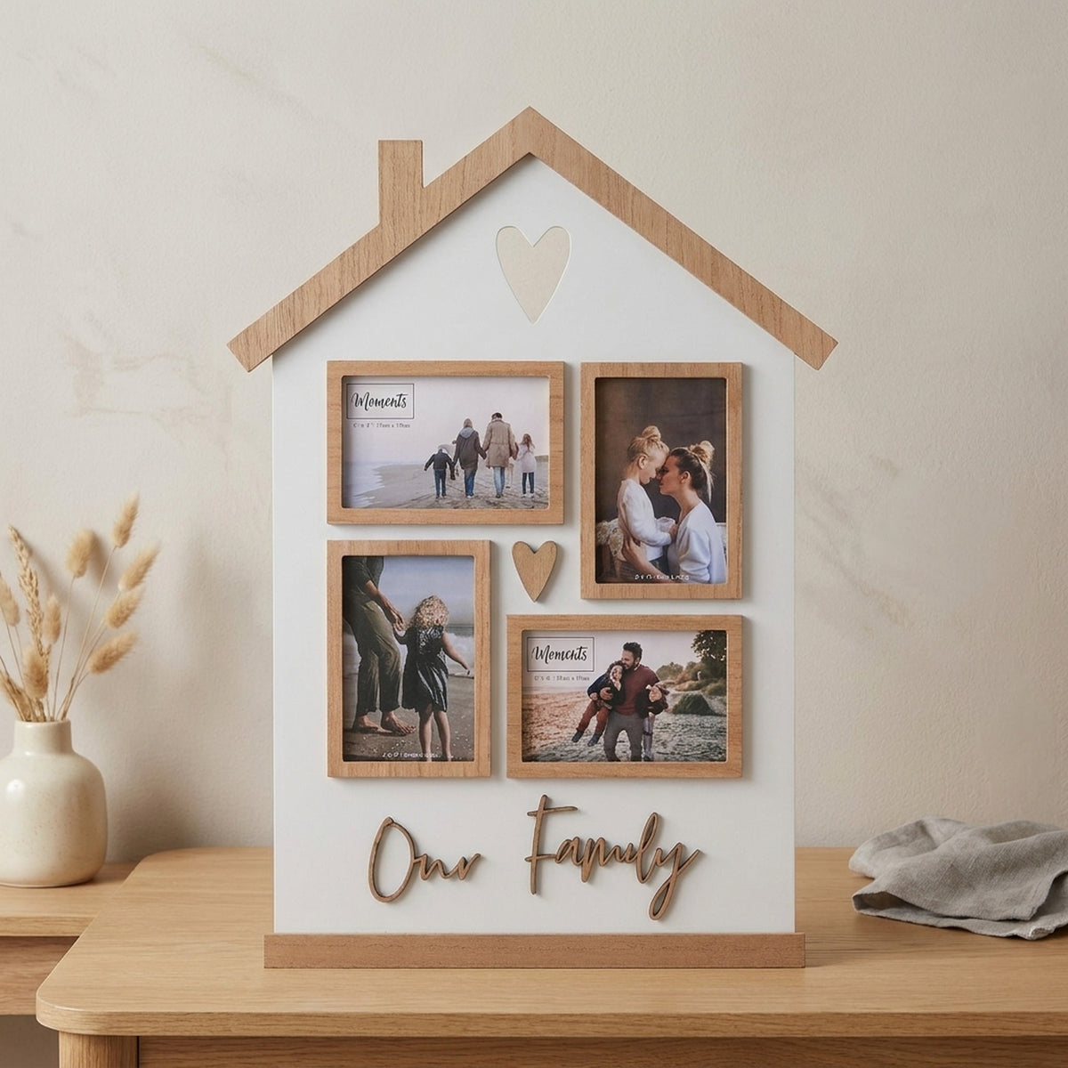 House Shaped Collage Photo Frame