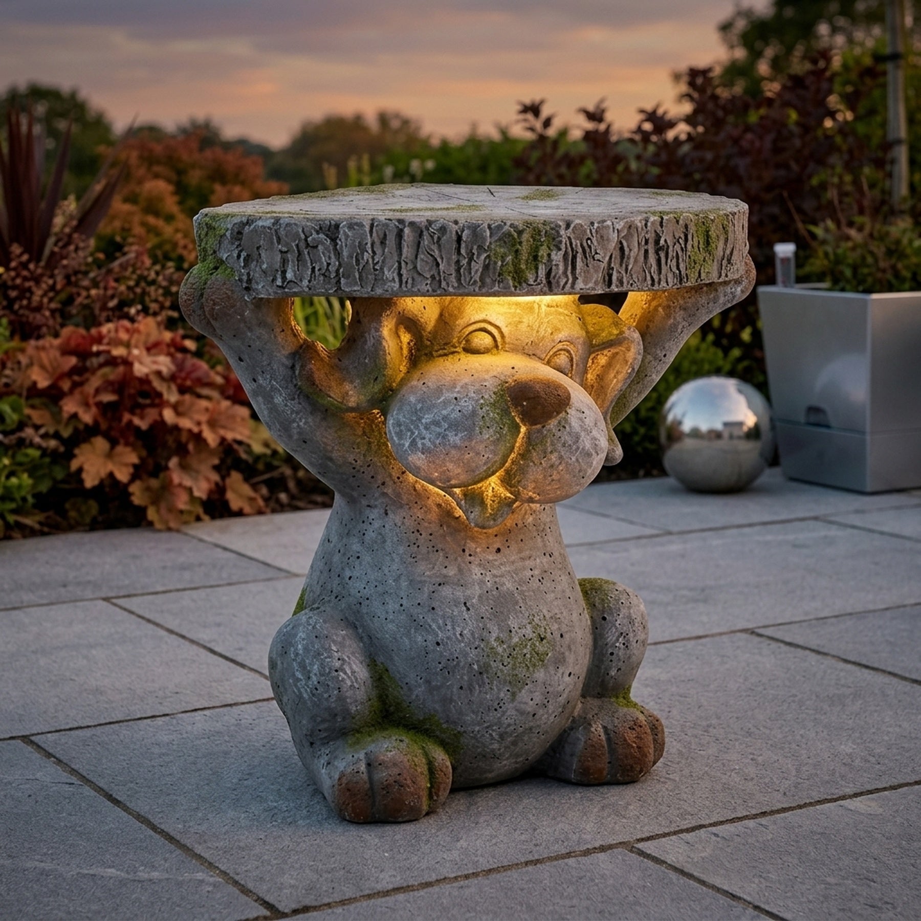 Magnesia Light Up Dog Planter Stand