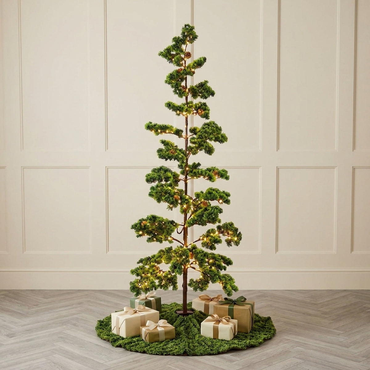 Japanese Pine Tree with 370 Warm White LED Lights