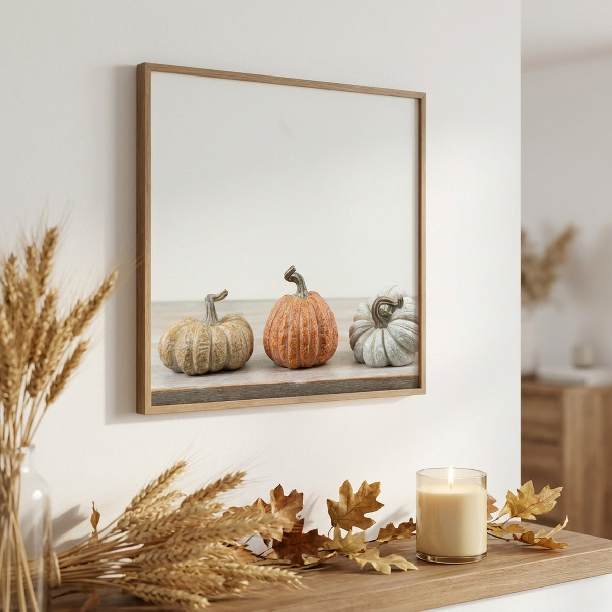 Resin Autumn Harvest Pumpkin Decor
