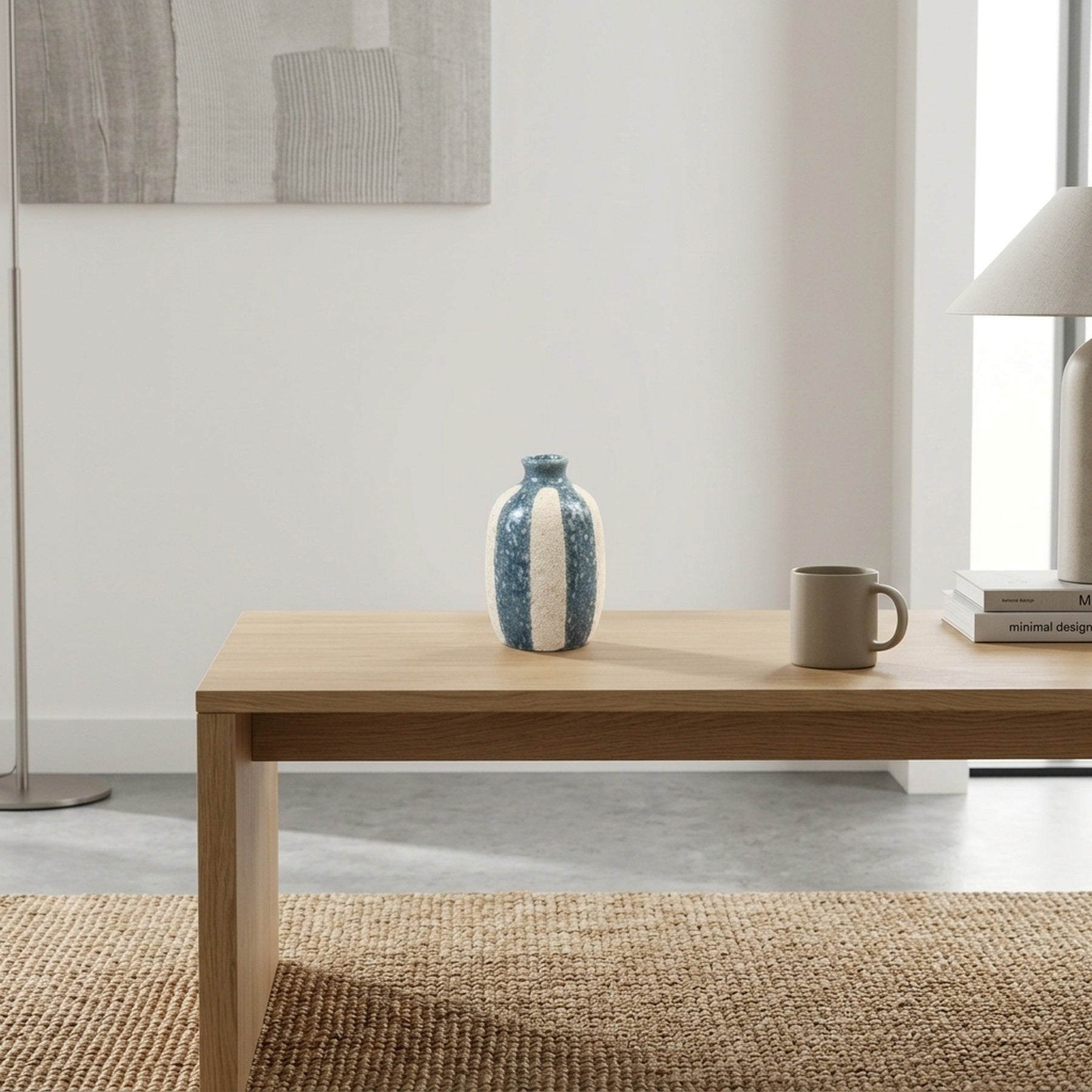 Contemporary Striped Decorative Vase