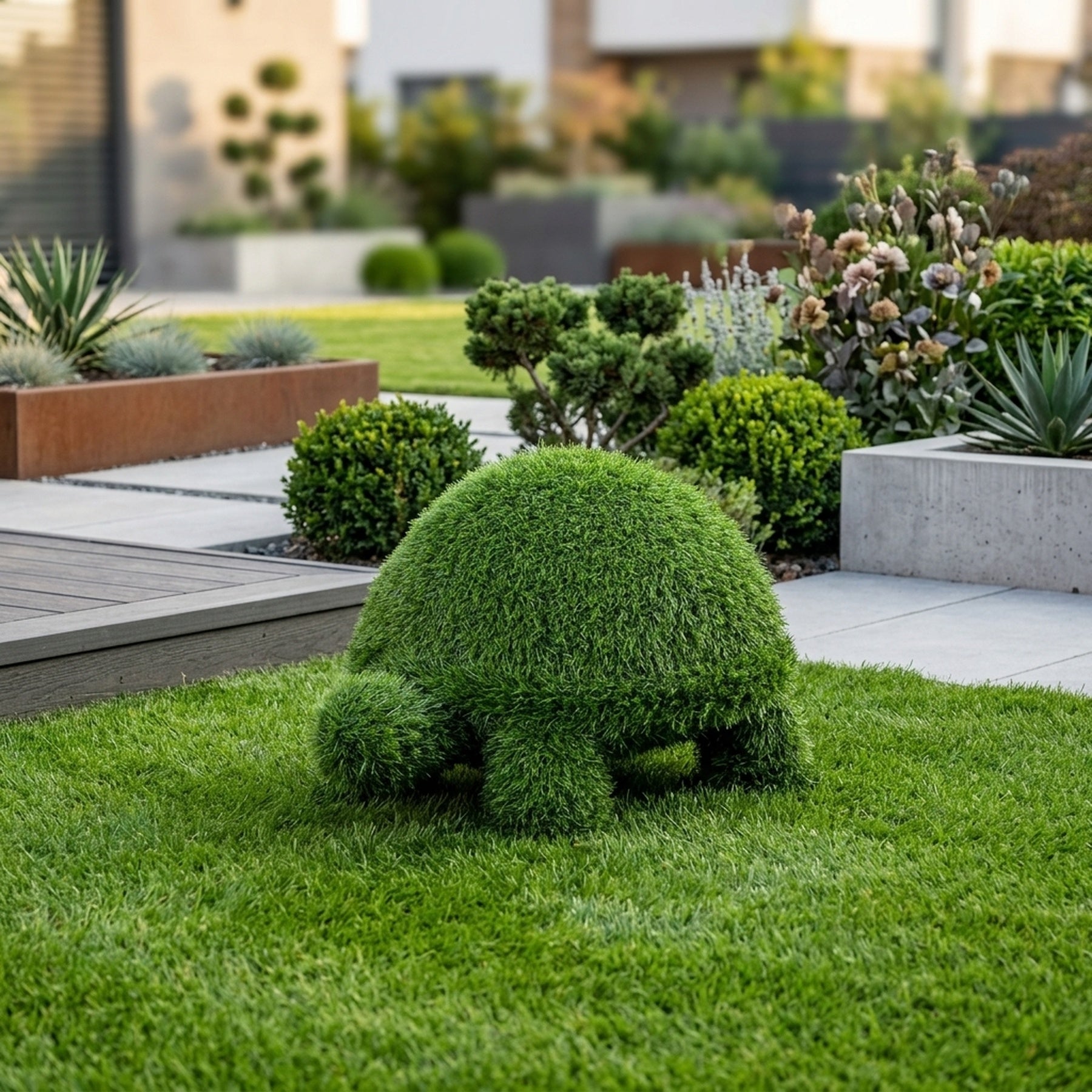 Artificial Grass Turtle Garden Ornament