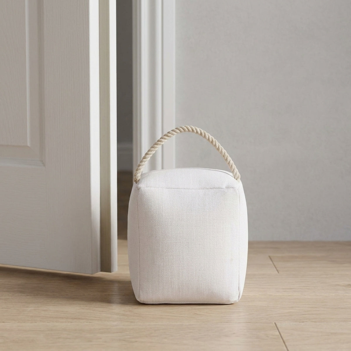 Customisable White Home Decor Doorstop