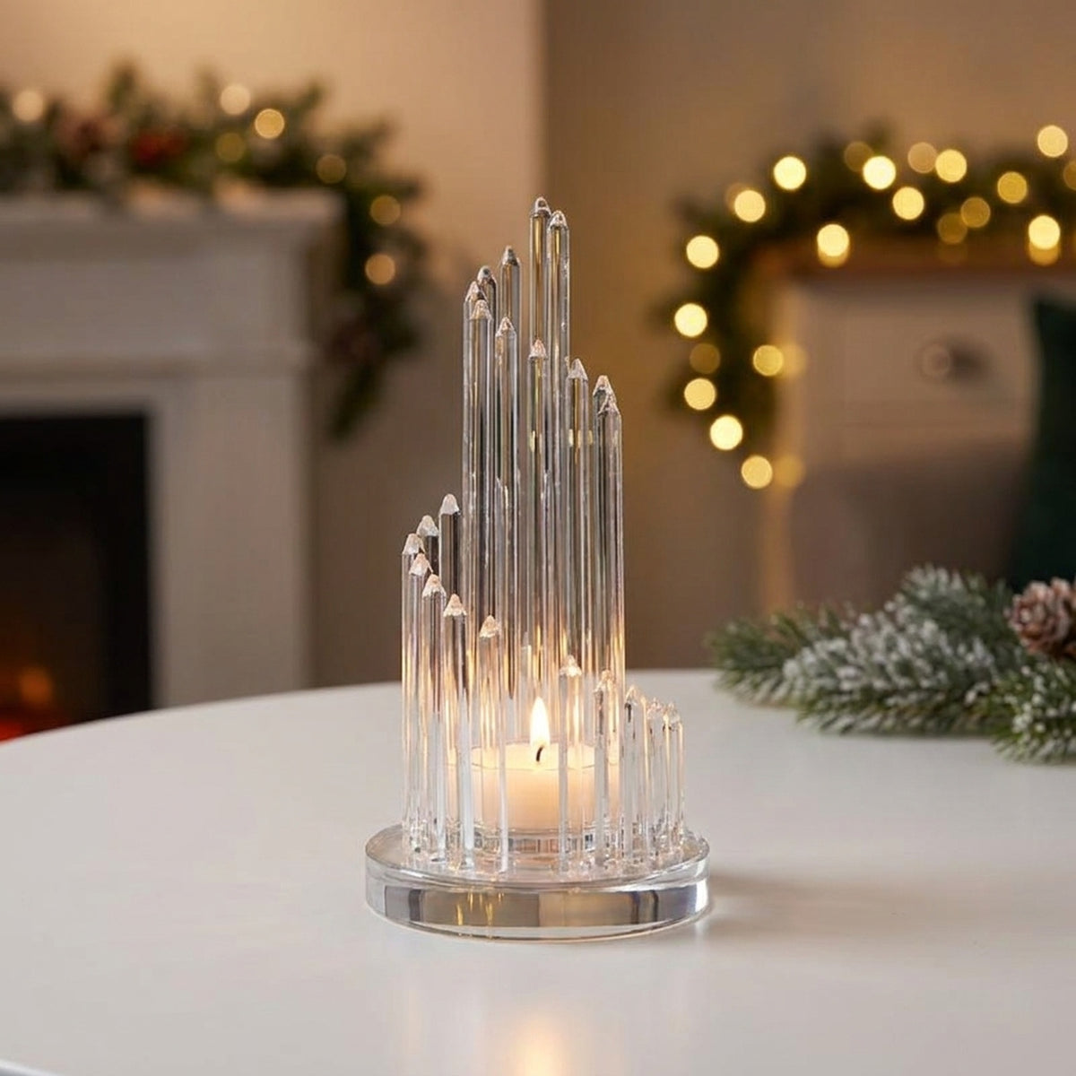 Metallic Spiral Colour Changing Candle Bridge
