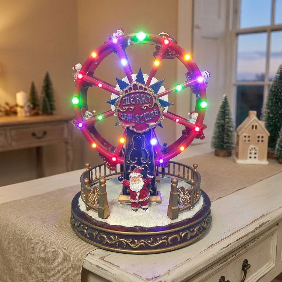 Festive Animated LED Ferris Wheel Decoration