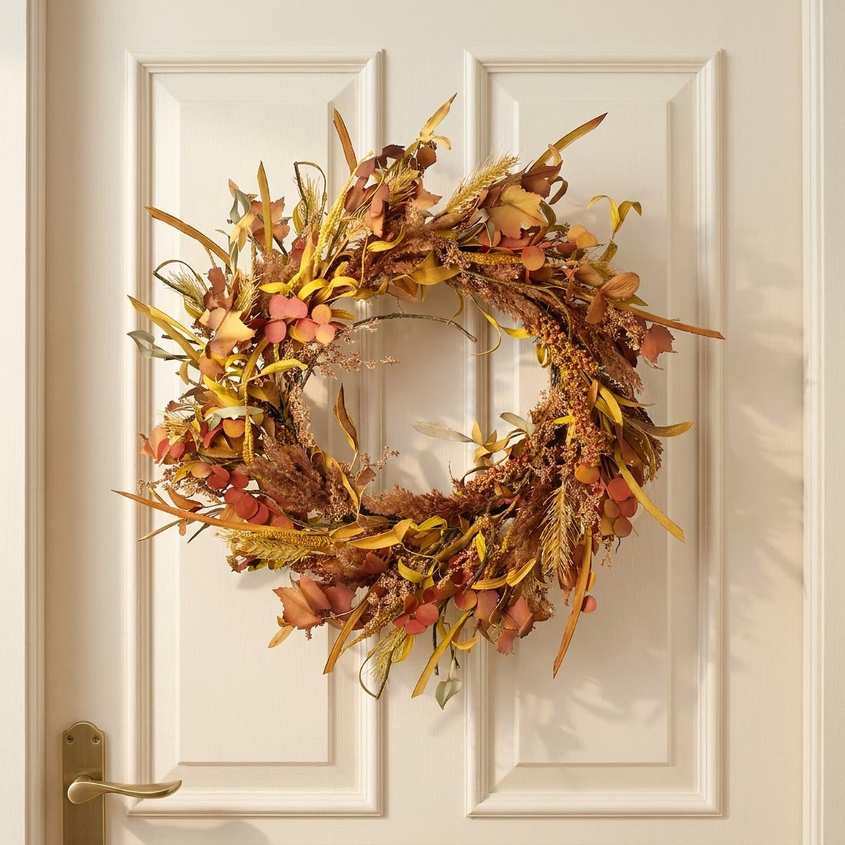 Vibrant Autumnal Harvest Wreath