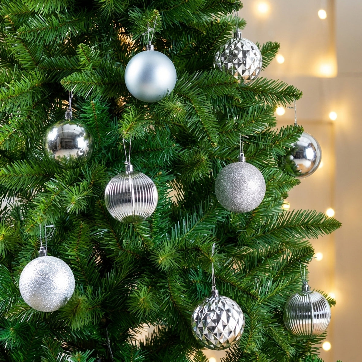 Mixed Finish Christmas Bauble 20 Pack - Green
