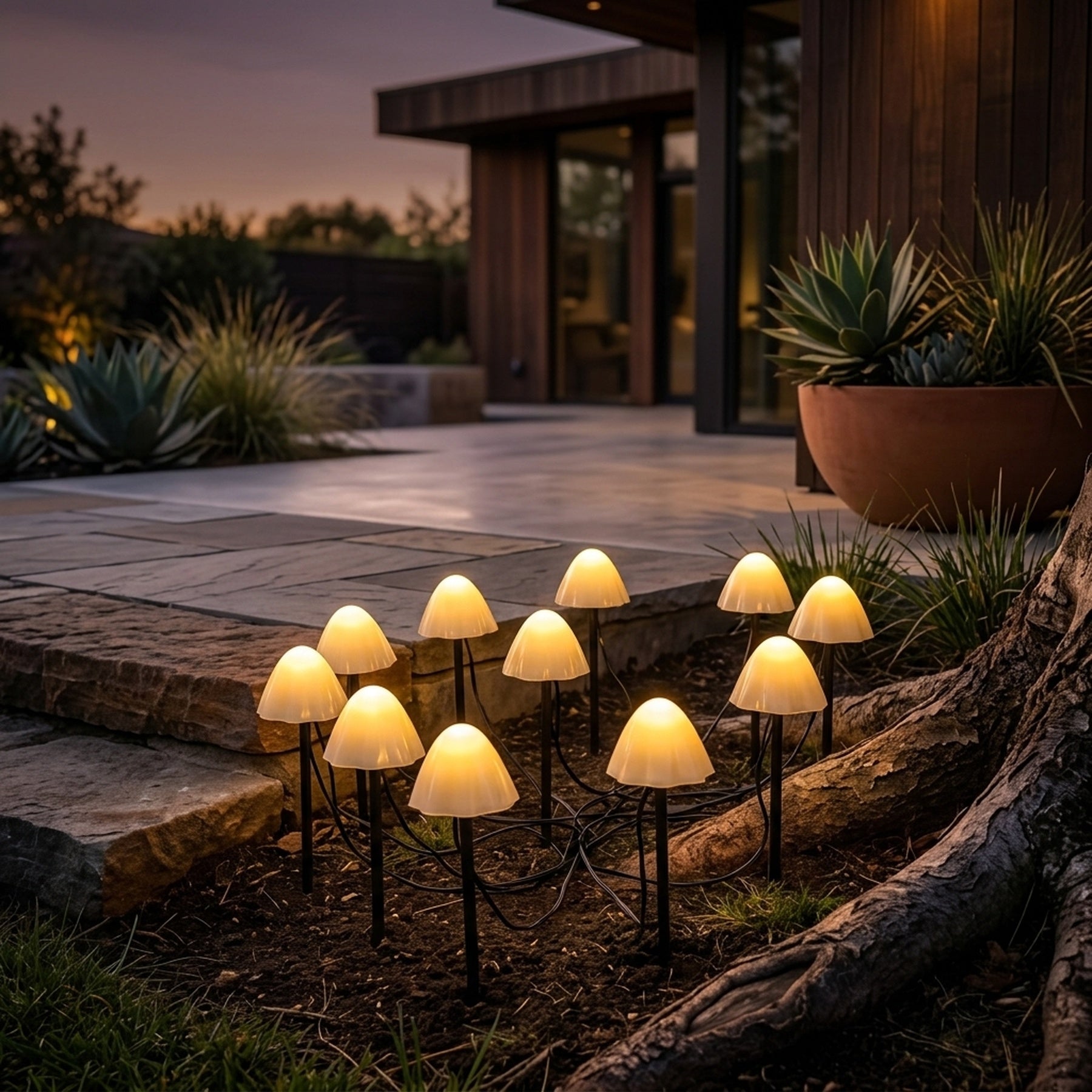Pixie Mini Mushroom Garden String Lights