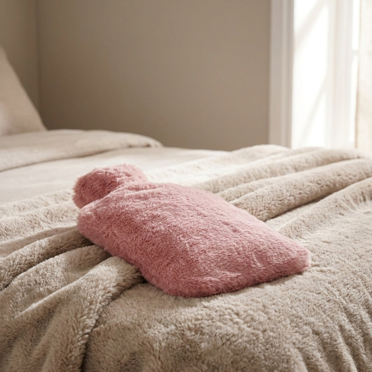 Soft Faux Fur Muff Hot Water Bottle - V4