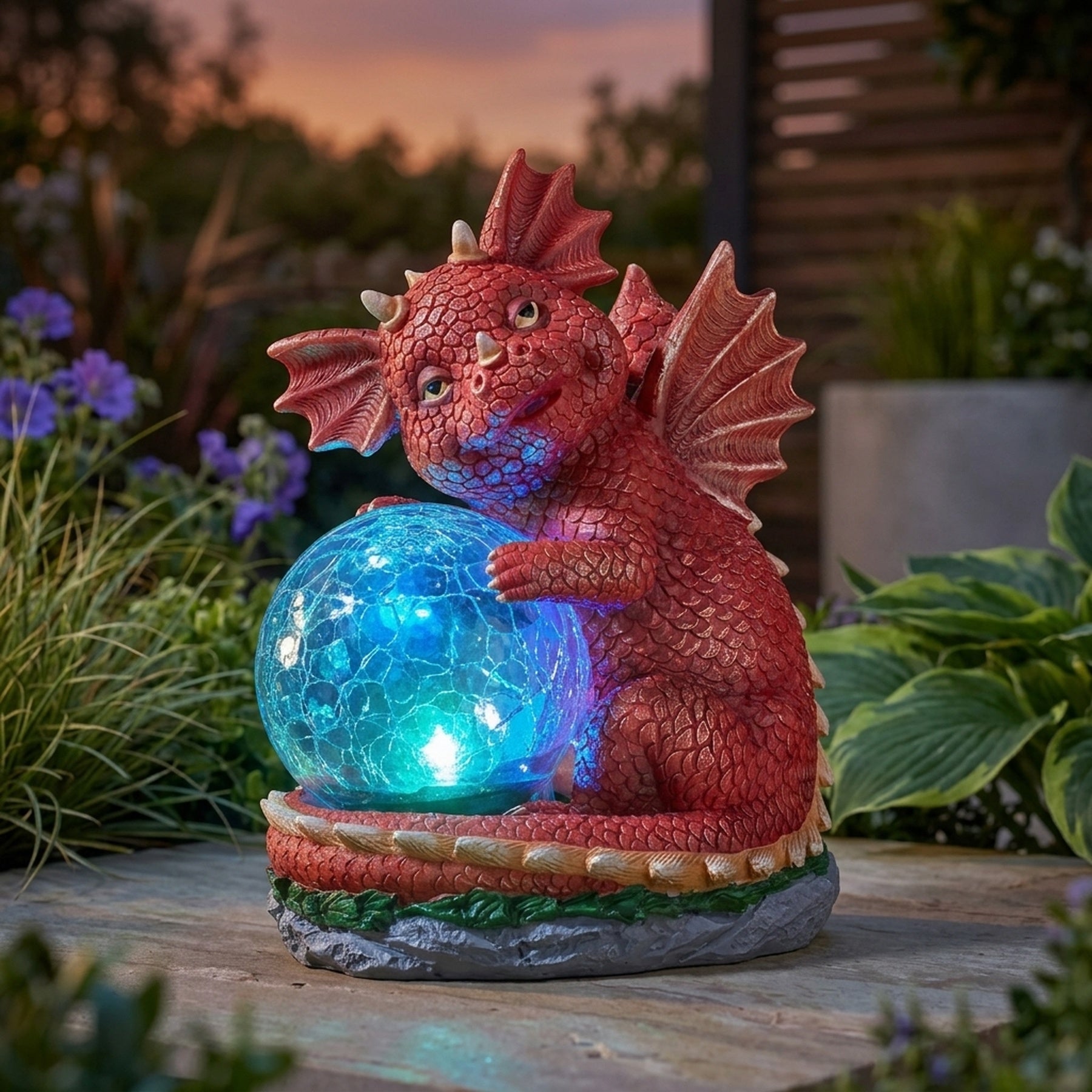 Solar Dragon Garden Ornament Light