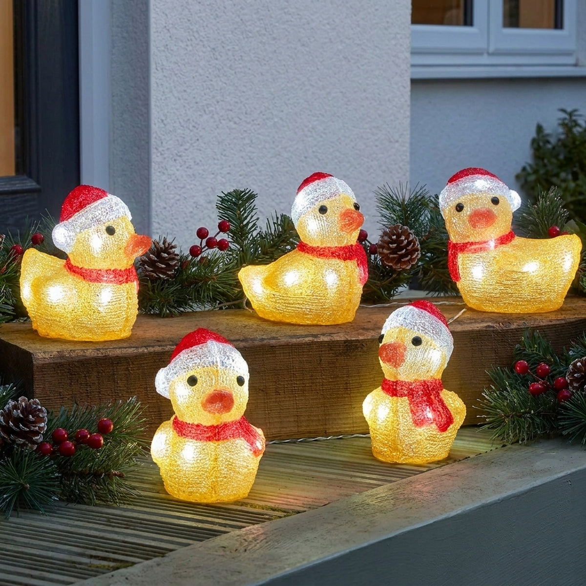 Christmas Ice Effect Duckling LED Decorations