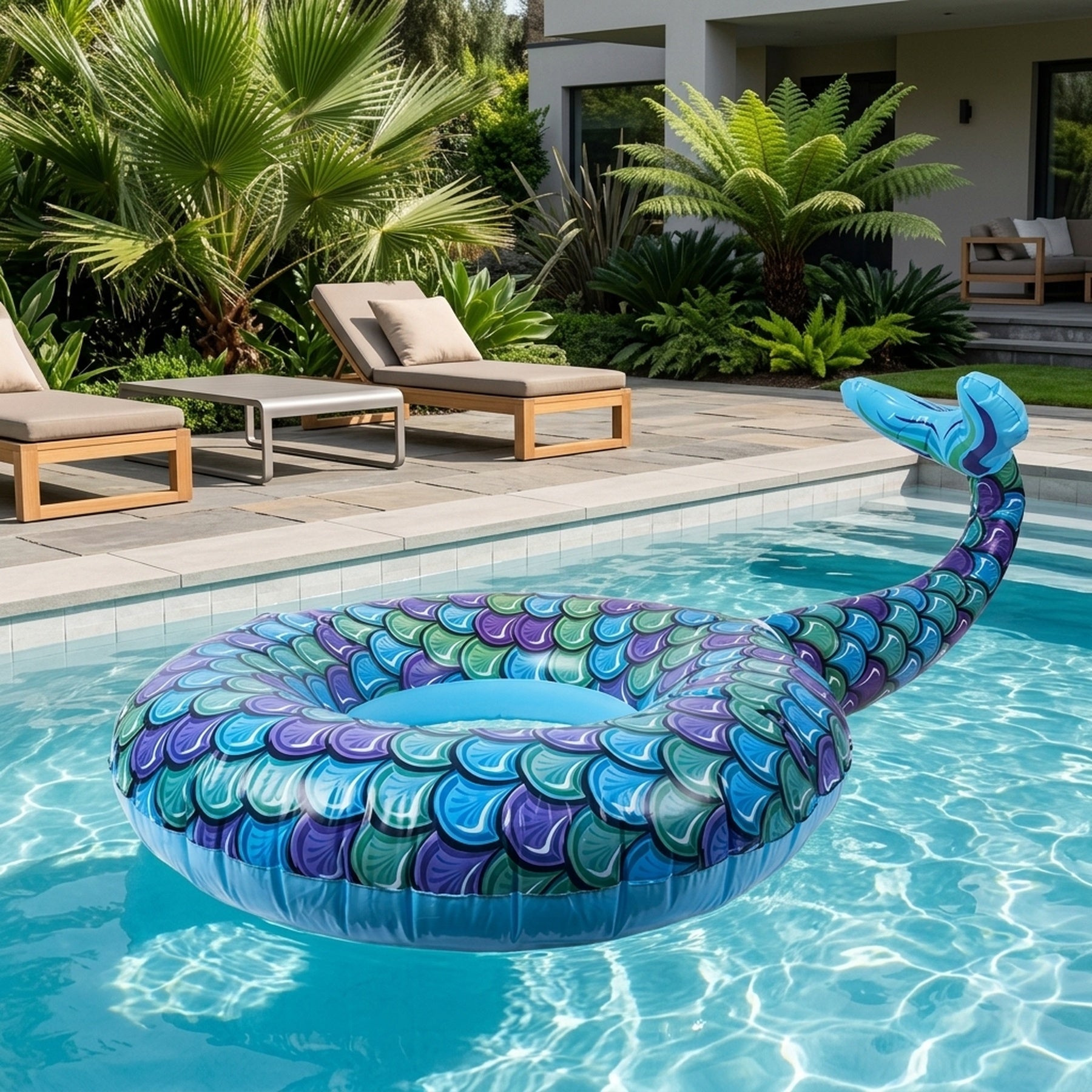 Jumbo Size Mermaid Tail Swim Ring