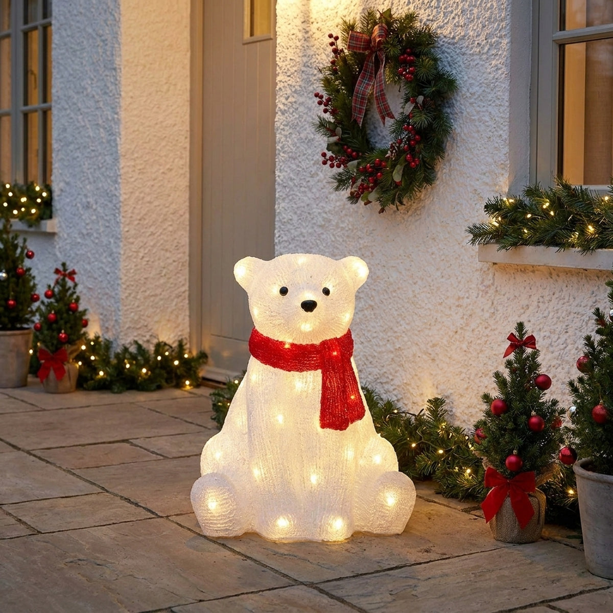 Ice Effect Polar Bear LED Decoration