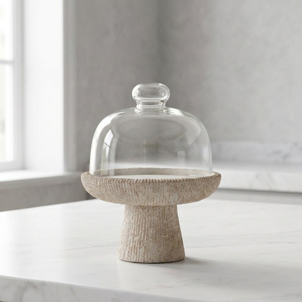 Contemporary Cement Decorative Cloche