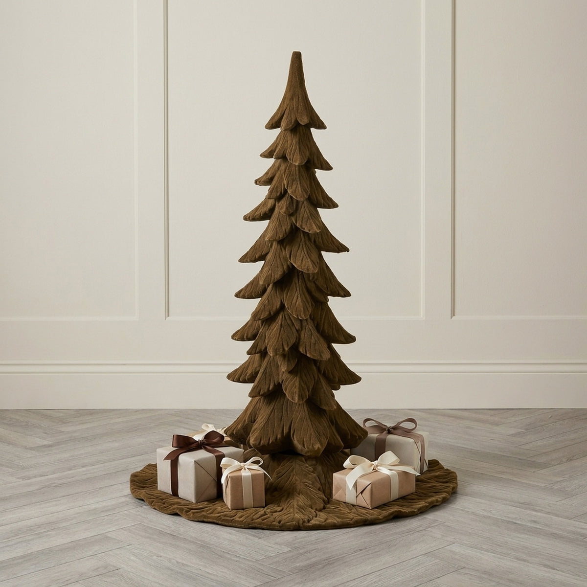 46cm Velvet Finish Christmas Tree Decor