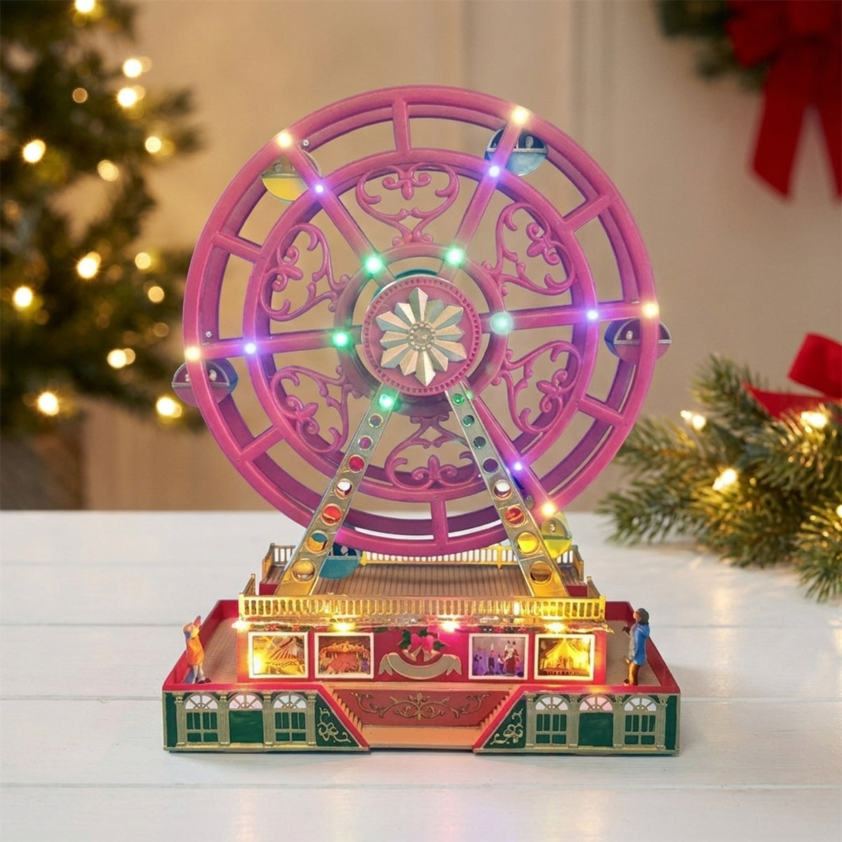 Festive Animated LED Ferris Wheel Light