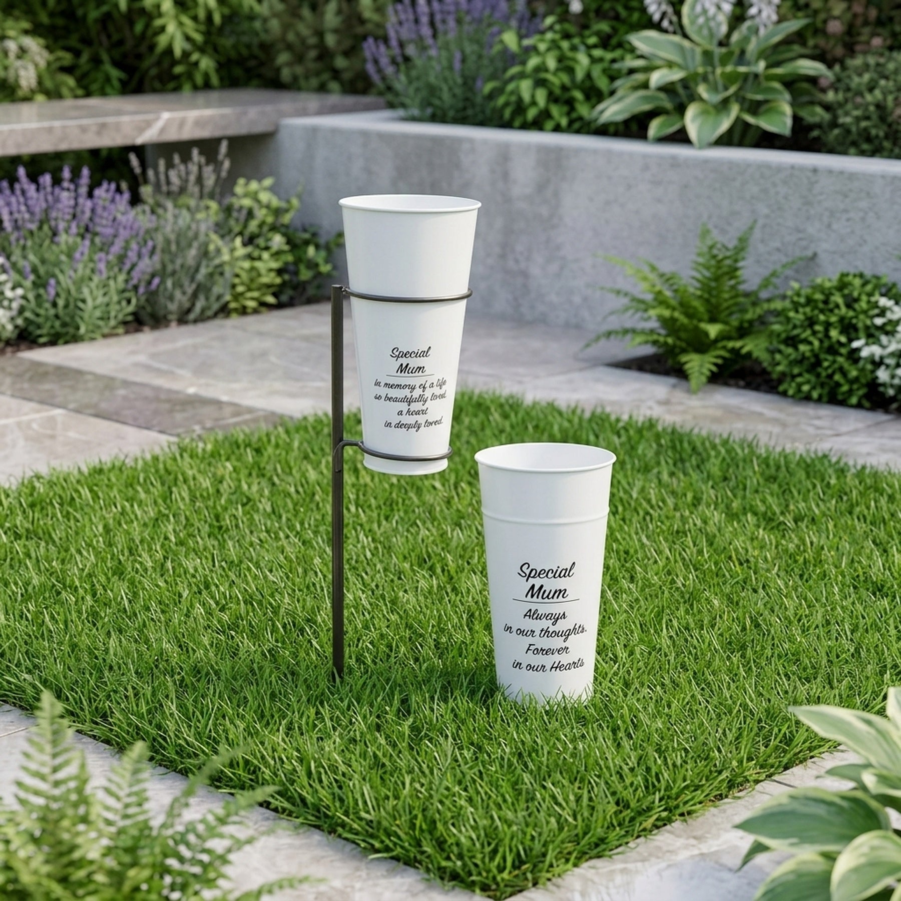 Special Mum Memorial Grave Flower Holder - V2