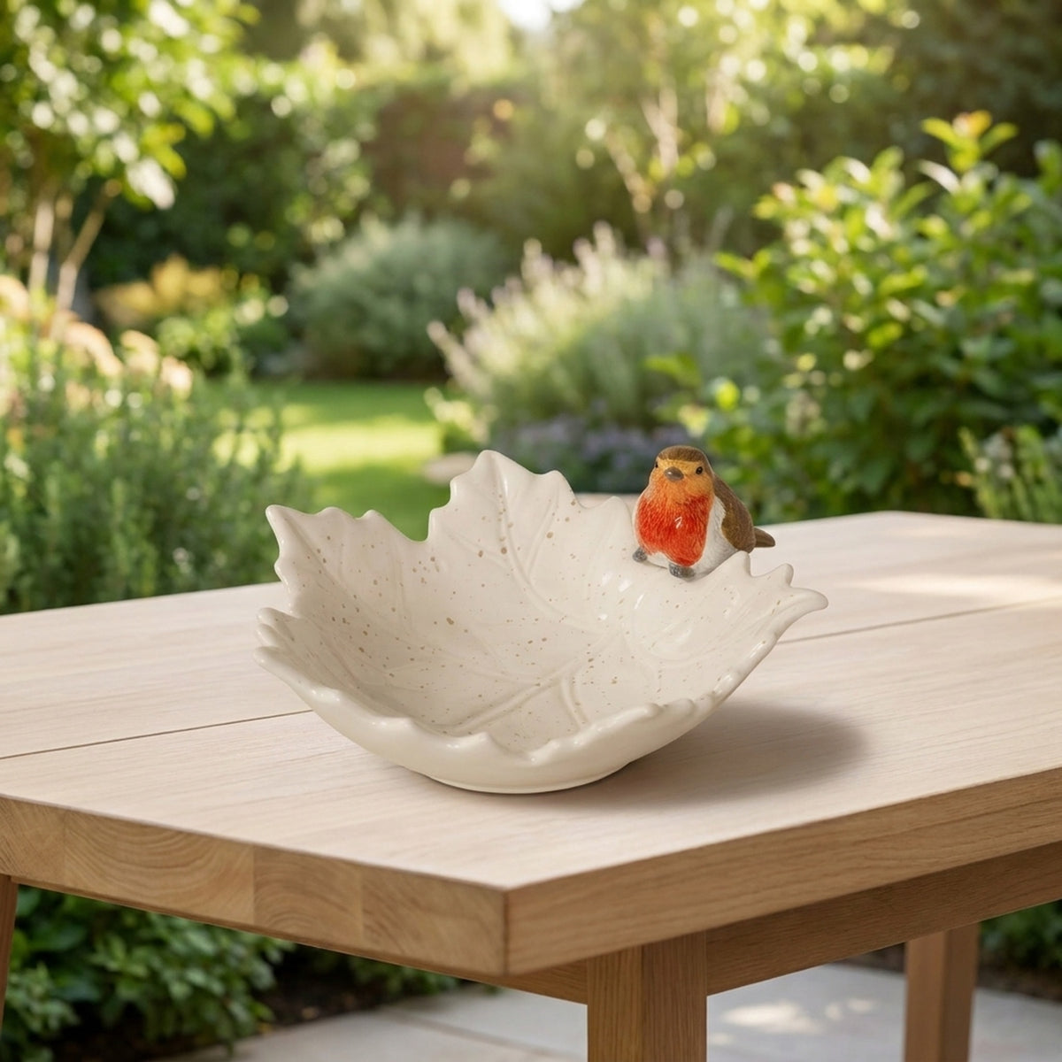 Sculpted Robin Leaf Dolomite Serving Plate