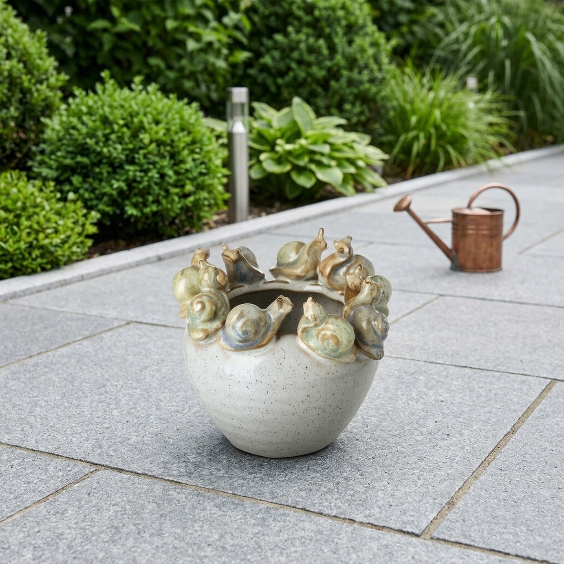 Welcome Snail Decorative Plant Pot