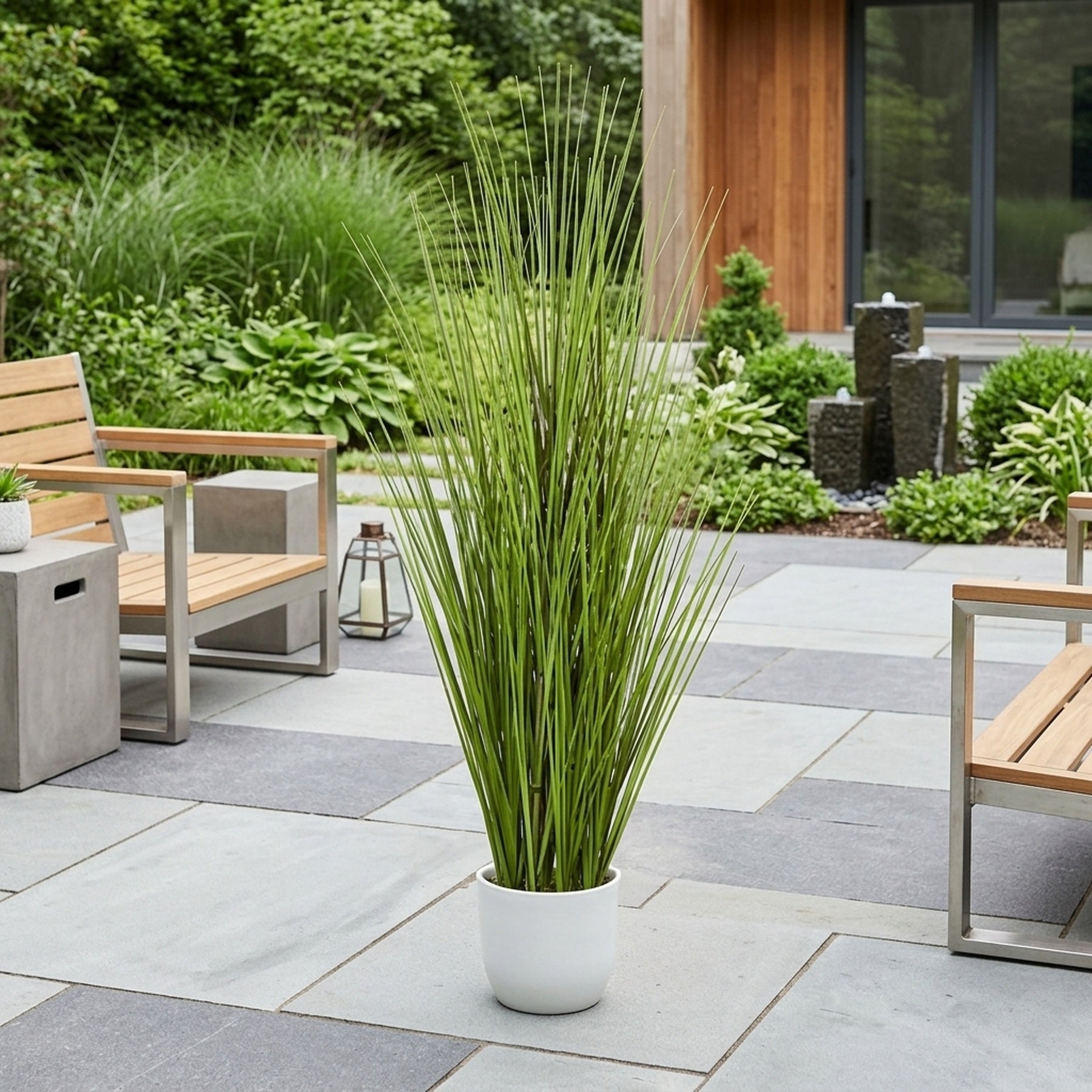 Lifelike Artificial Potted Onion Grass