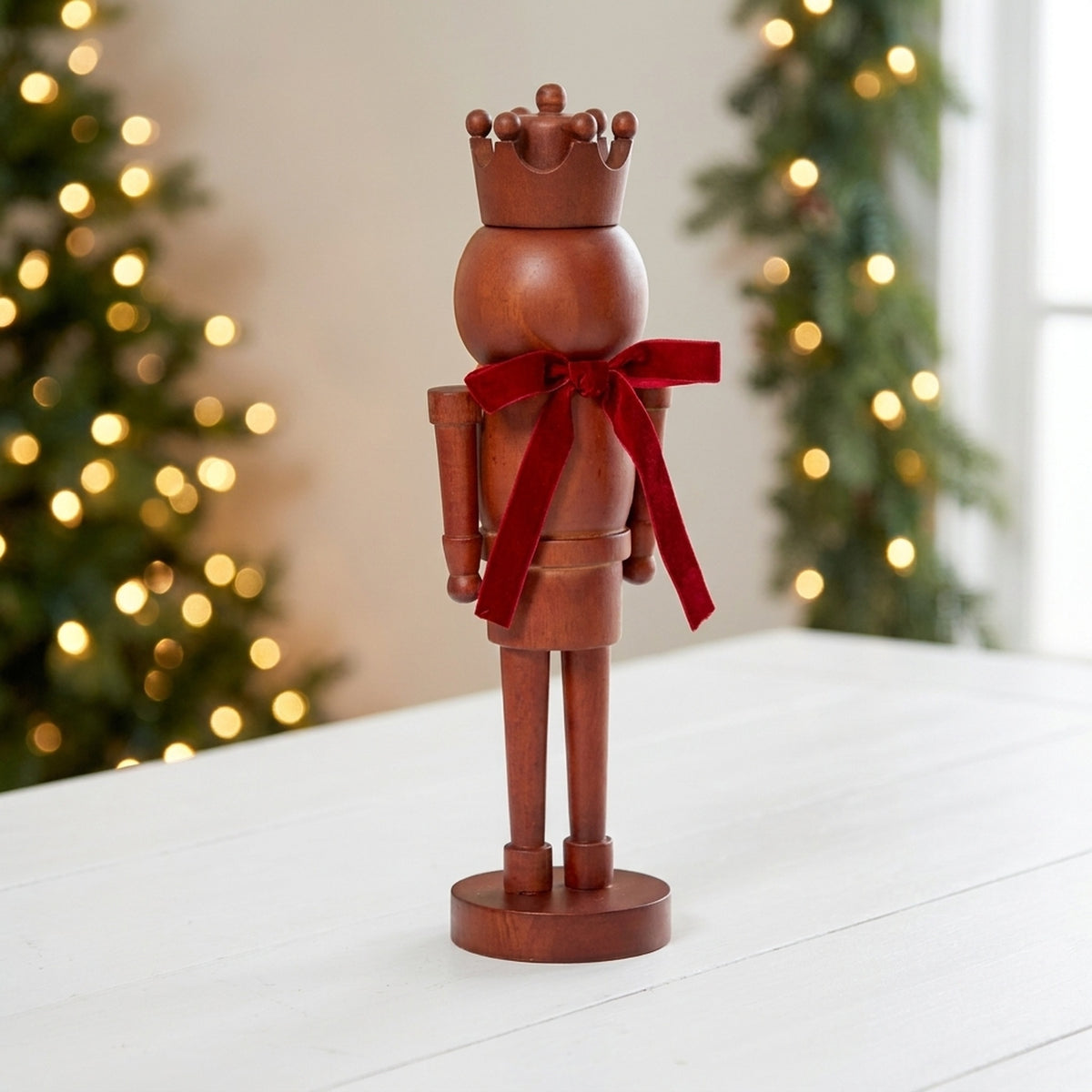 Traditional Natural Finish Wooden Nutcracker