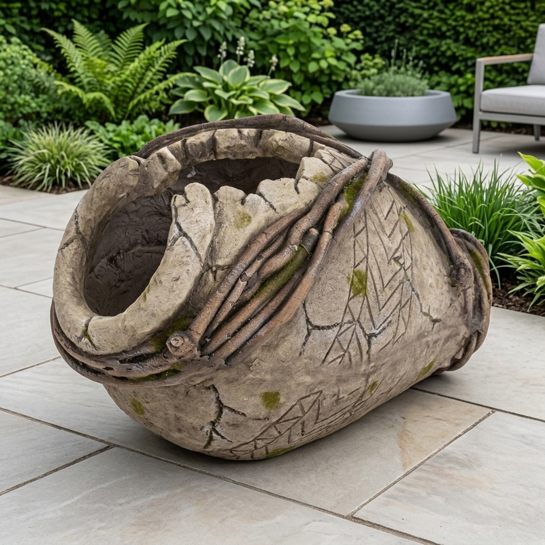 Grecian Style Laying Garden Urn Pot