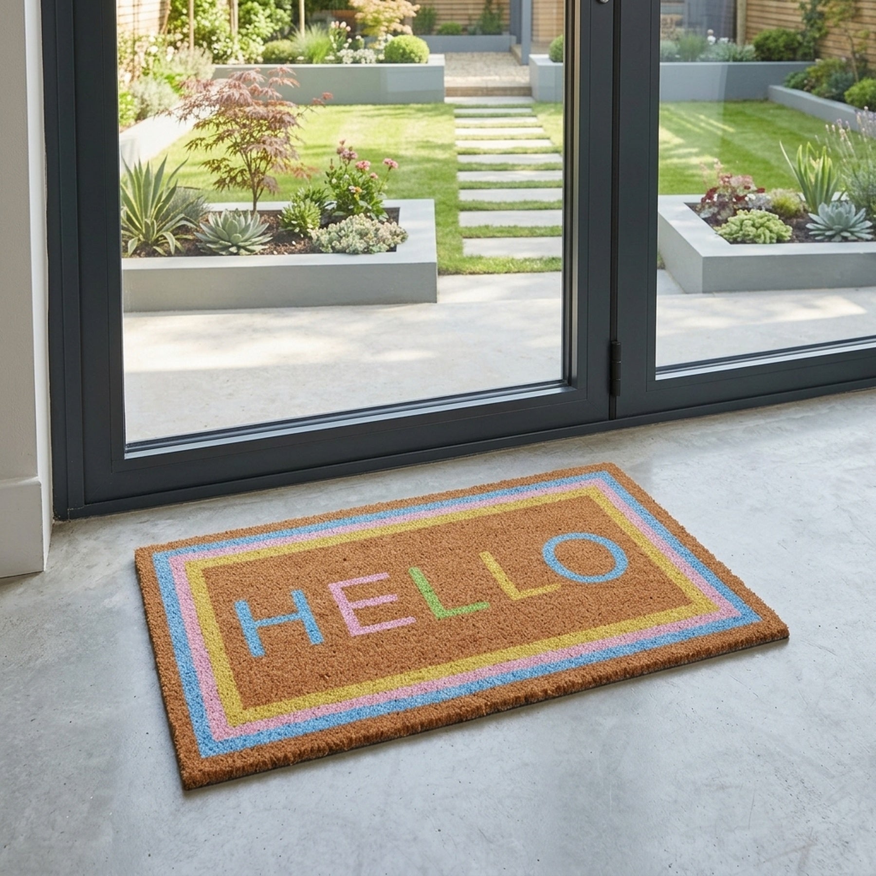 Hello Design Natural Coir Doormat