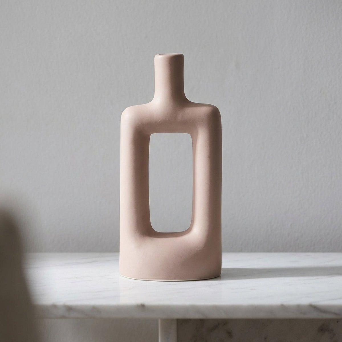 Rectangular Scandi Style Ceramic Vase