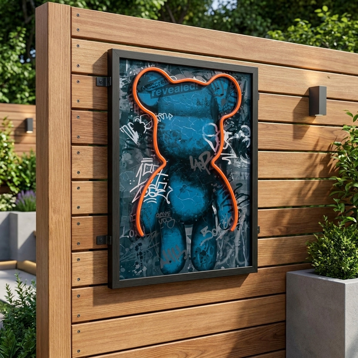 Contemporary Street Bear Design Wall Art