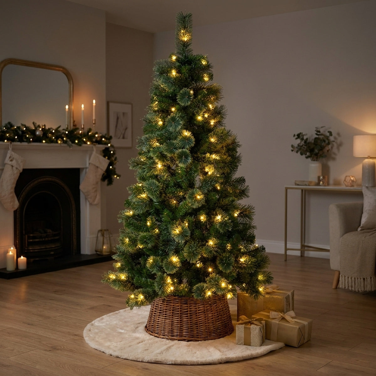 Heritage Fir 6ft Artificial Pre-Lit Christmas Tree