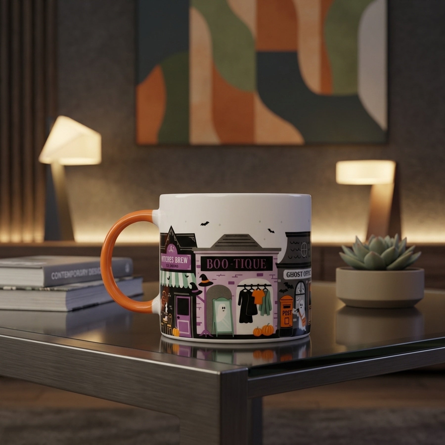 Spooky Street Themed Decorative Mug