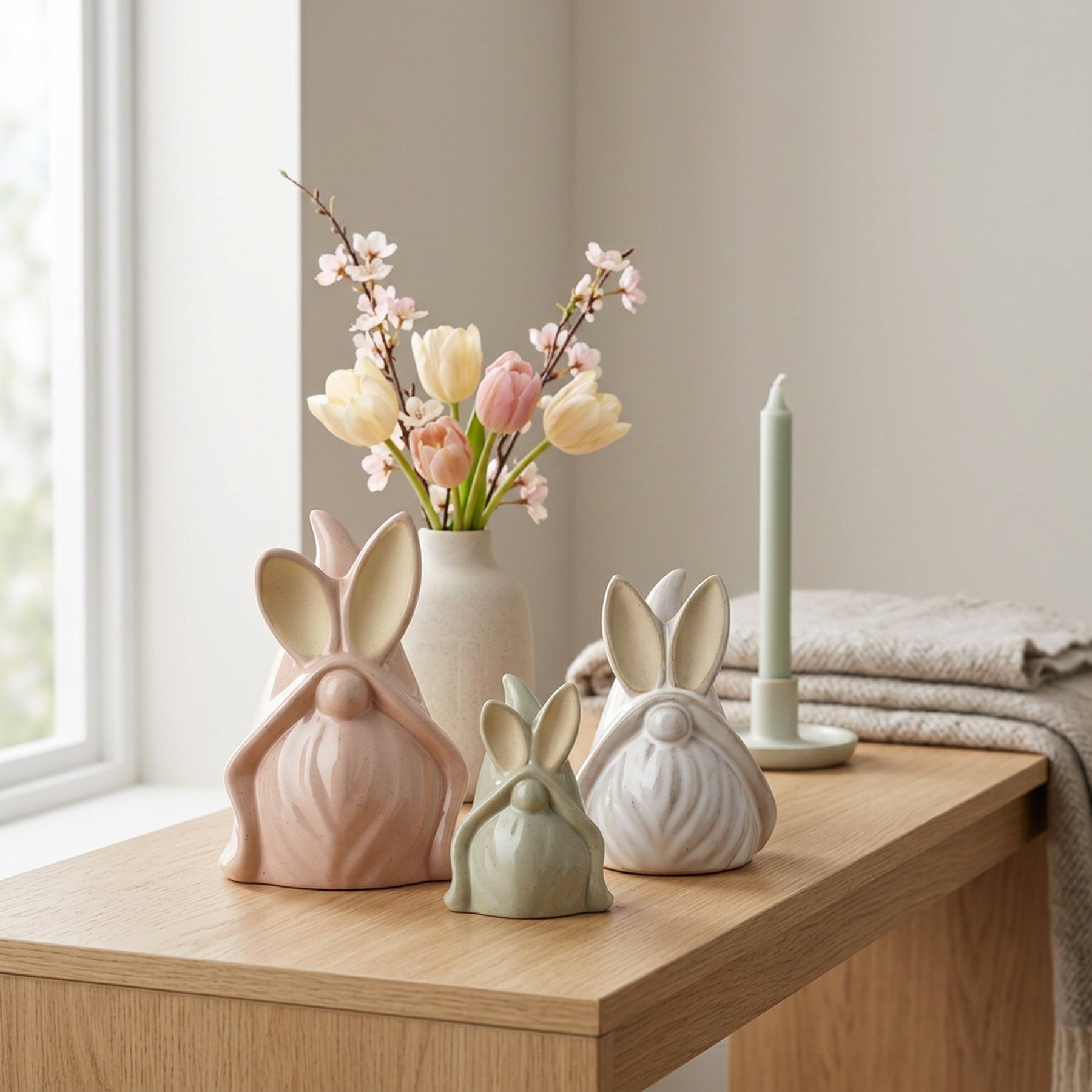 Springtime Trio Rabbit Gonks Decoration