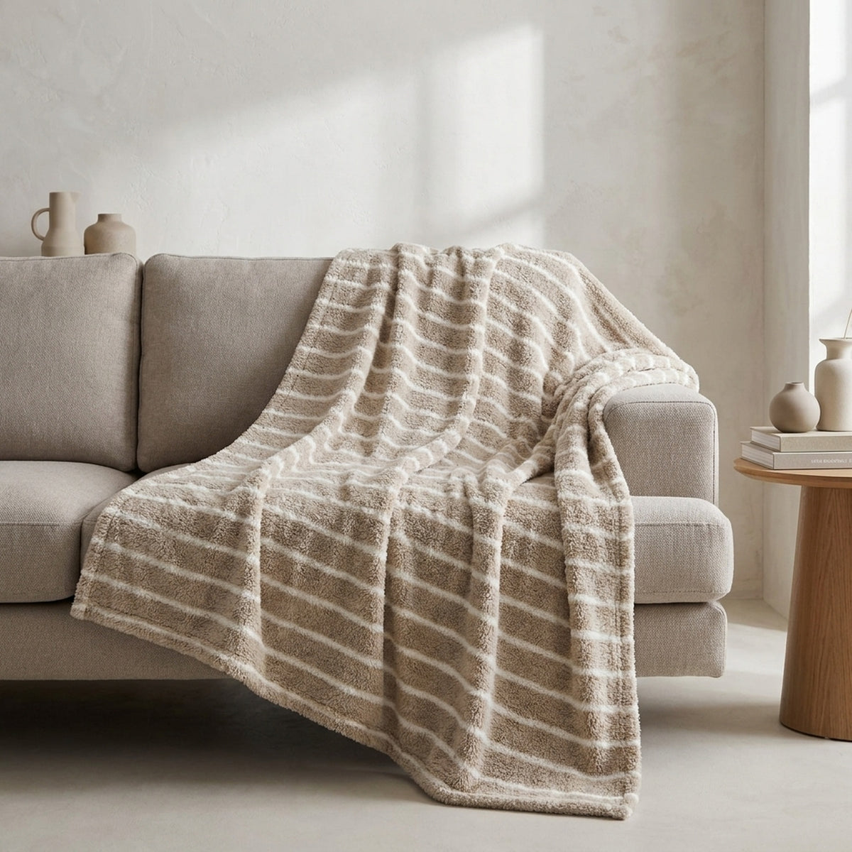 Hollie Classic Striped Comfort Throw