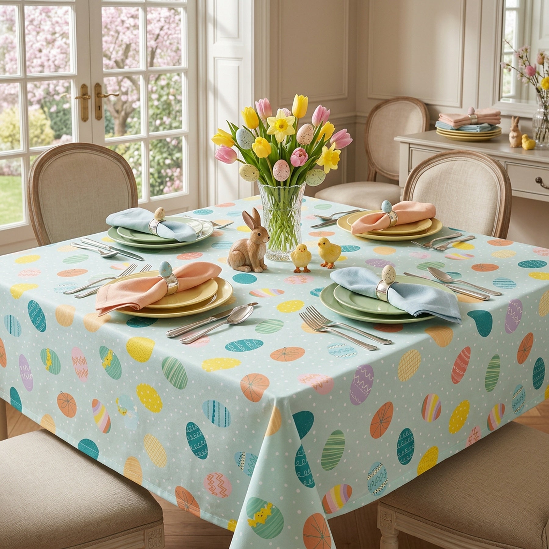 Decorative Easter Dining Table Cloth