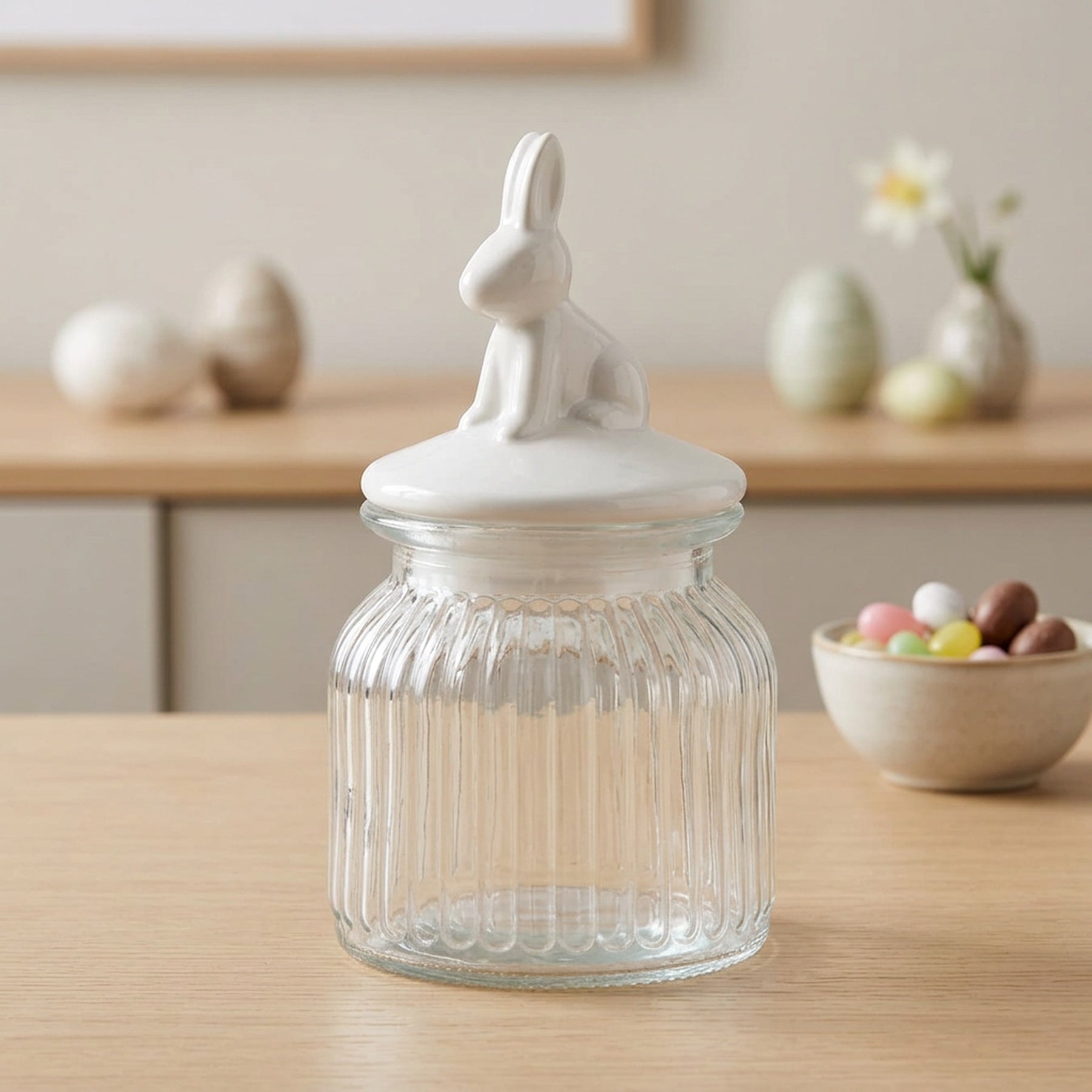 Springtime Bunny Ears Sweet Jar