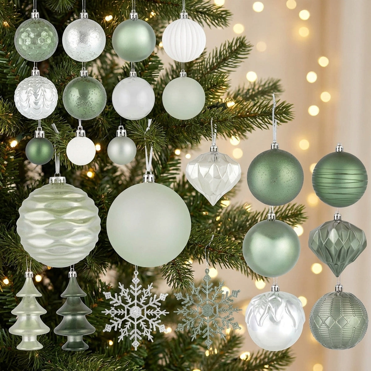 Elevate Christmas Baubles 80 Pack