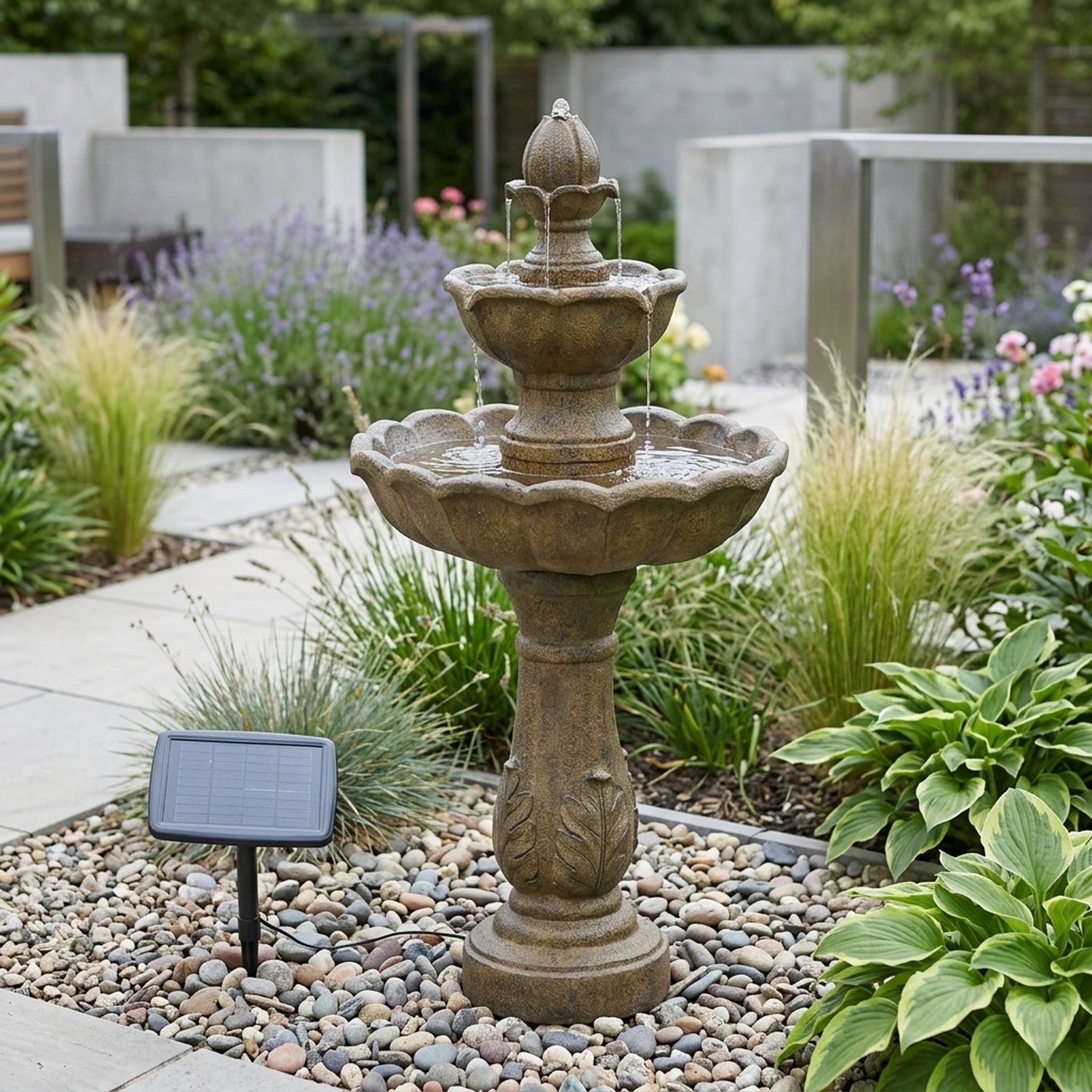 Kingsbury Stone Effect Tiered Water Feature