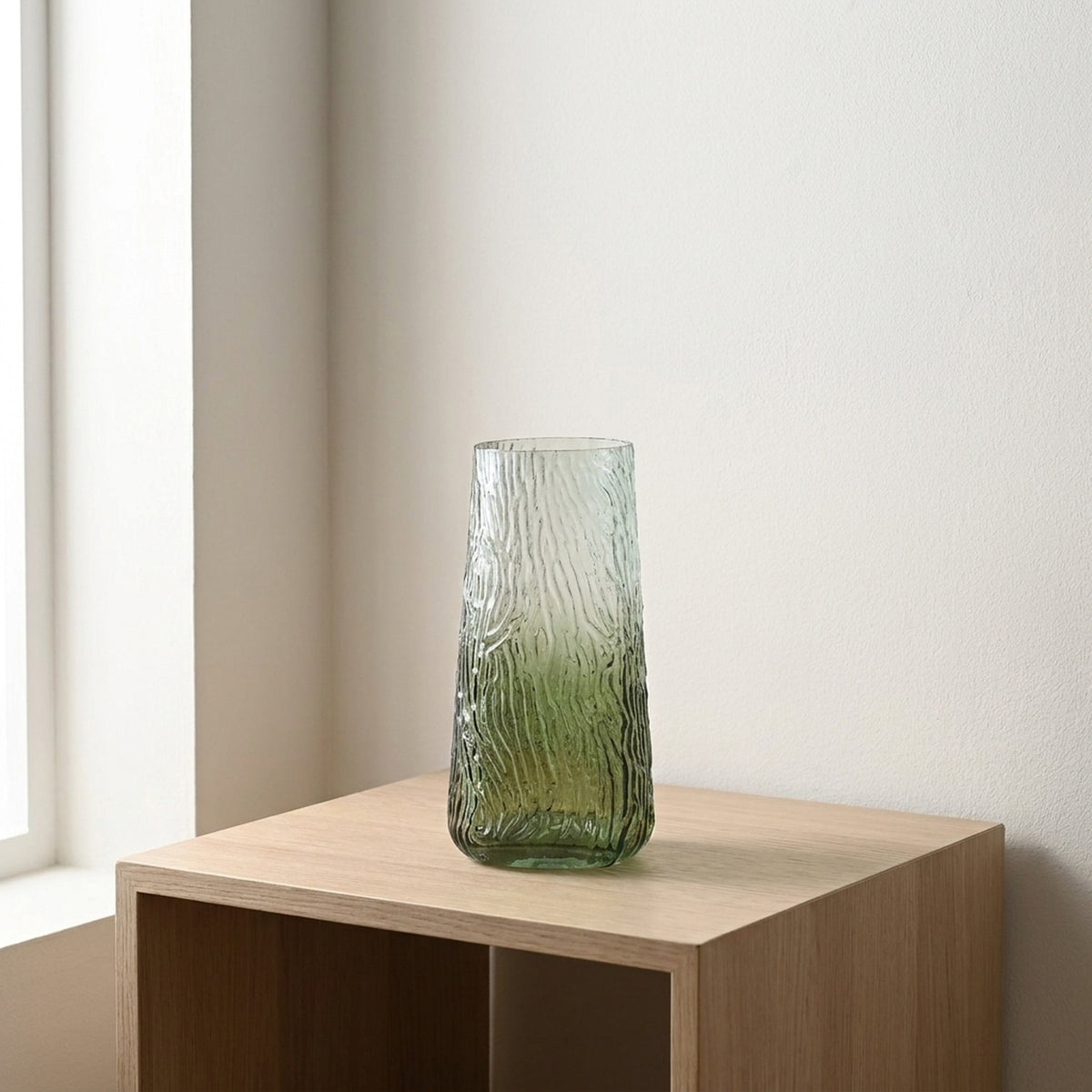 Contemporary Ombre Glass Display Vase