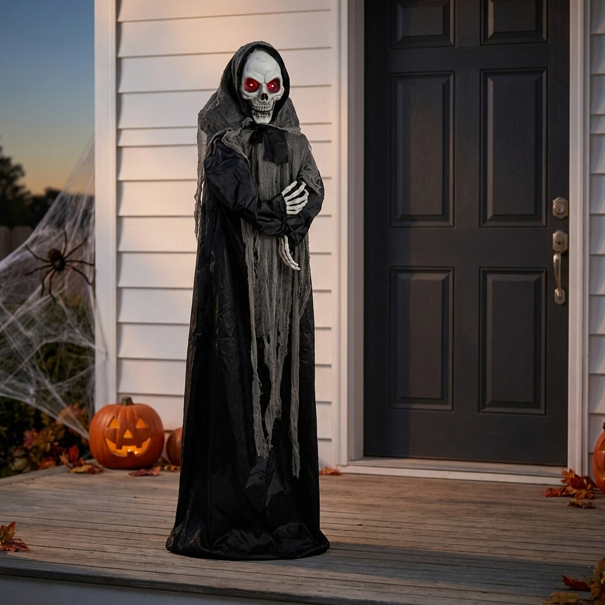 6ft Animated Spine-Chilling Skeleton Decoration
