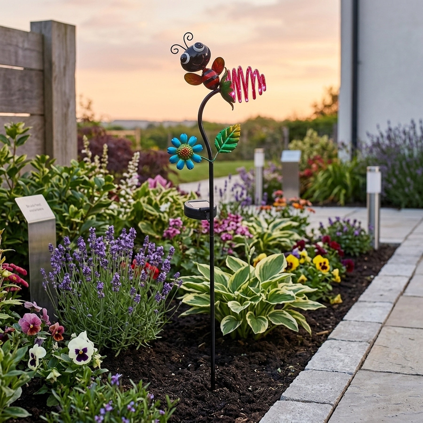 Bizzy Bug Solar Firefly Garden Stake Light