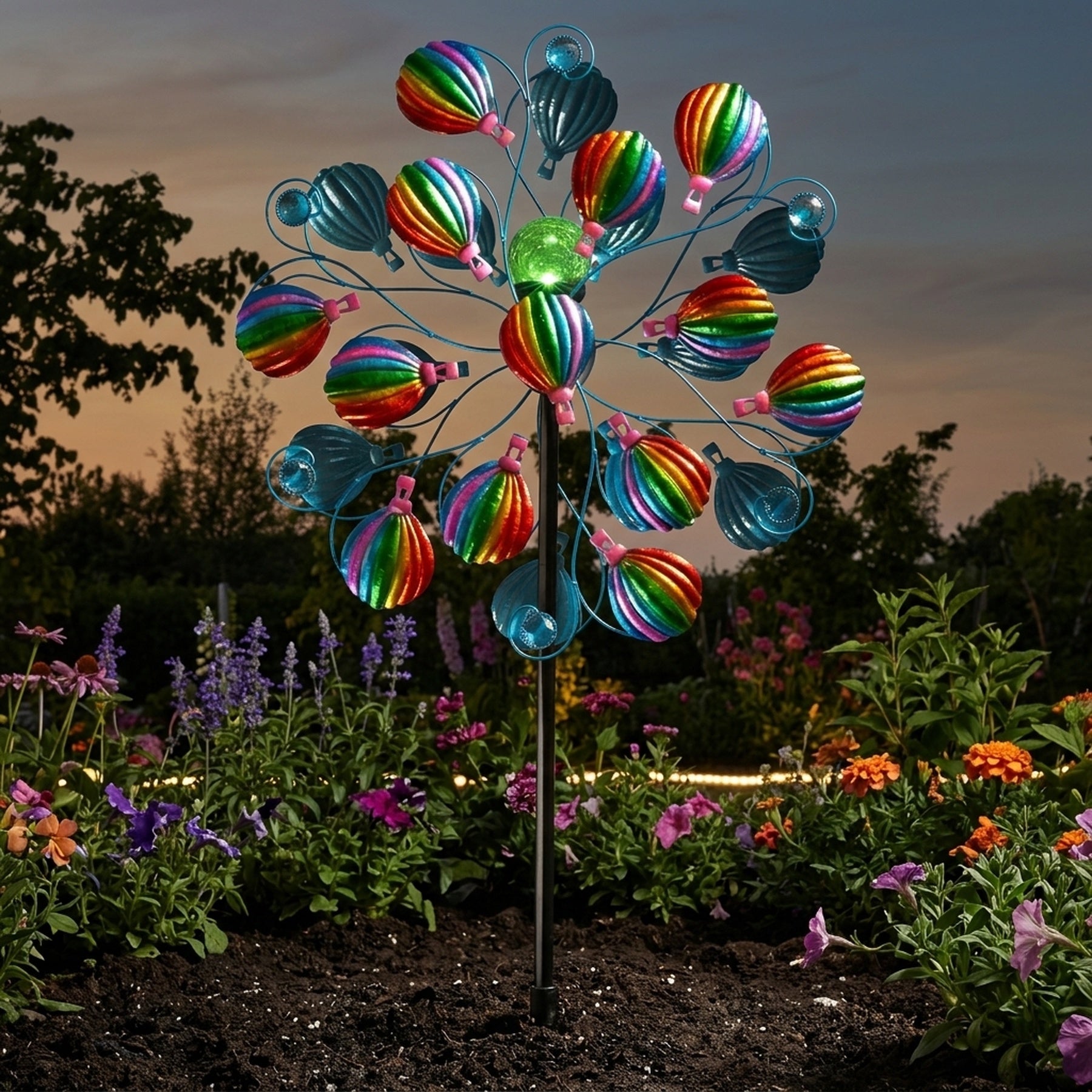 SkyRunner Hot Air Balloon Solar Wind Spinner