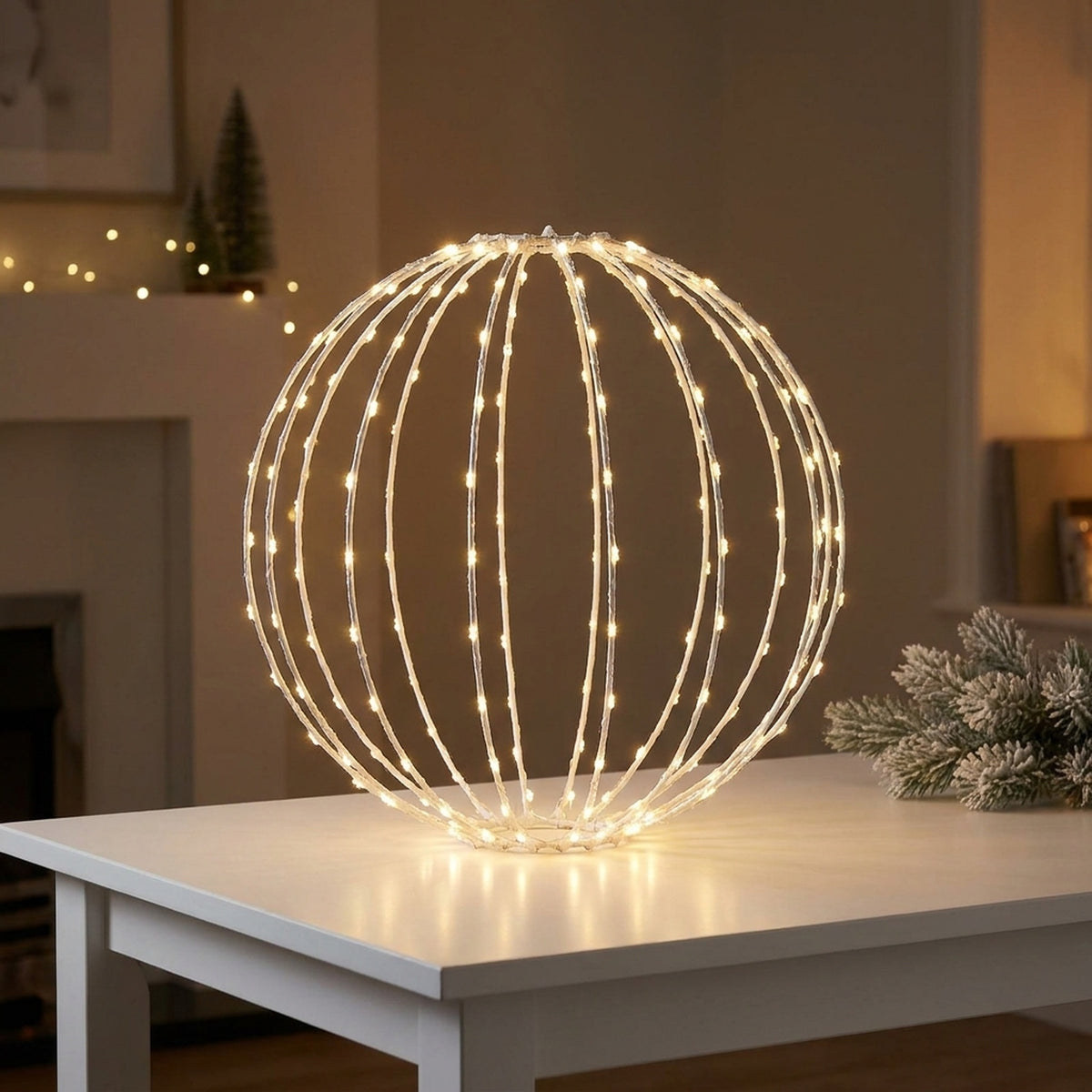 Multi Action LED Metal Frame Ball Light