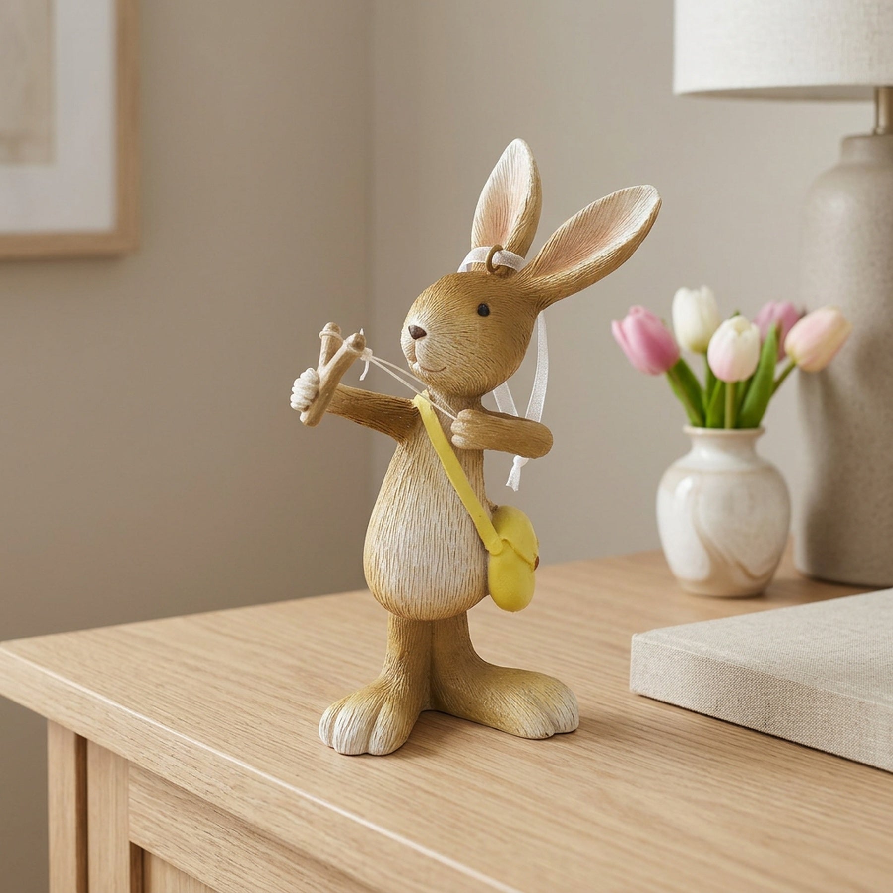 Sculptural Spring Rabbit Ornament