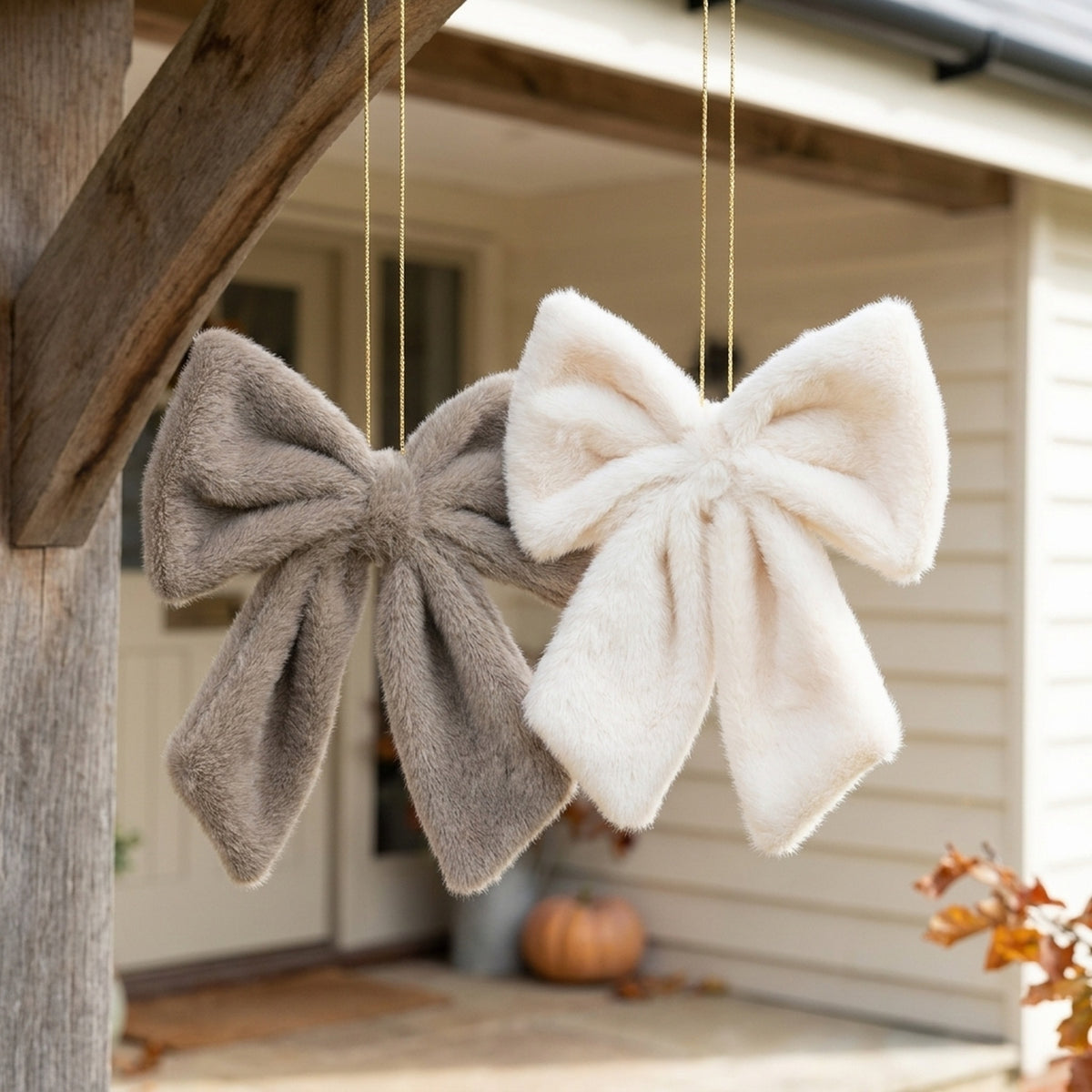 Faux Fur Decorative Bow Hangers