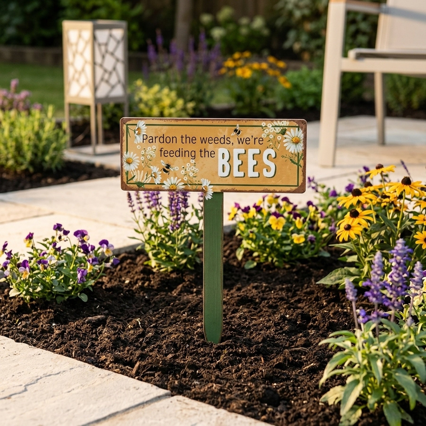 Pardon The Weeds Garden Decorative Stake