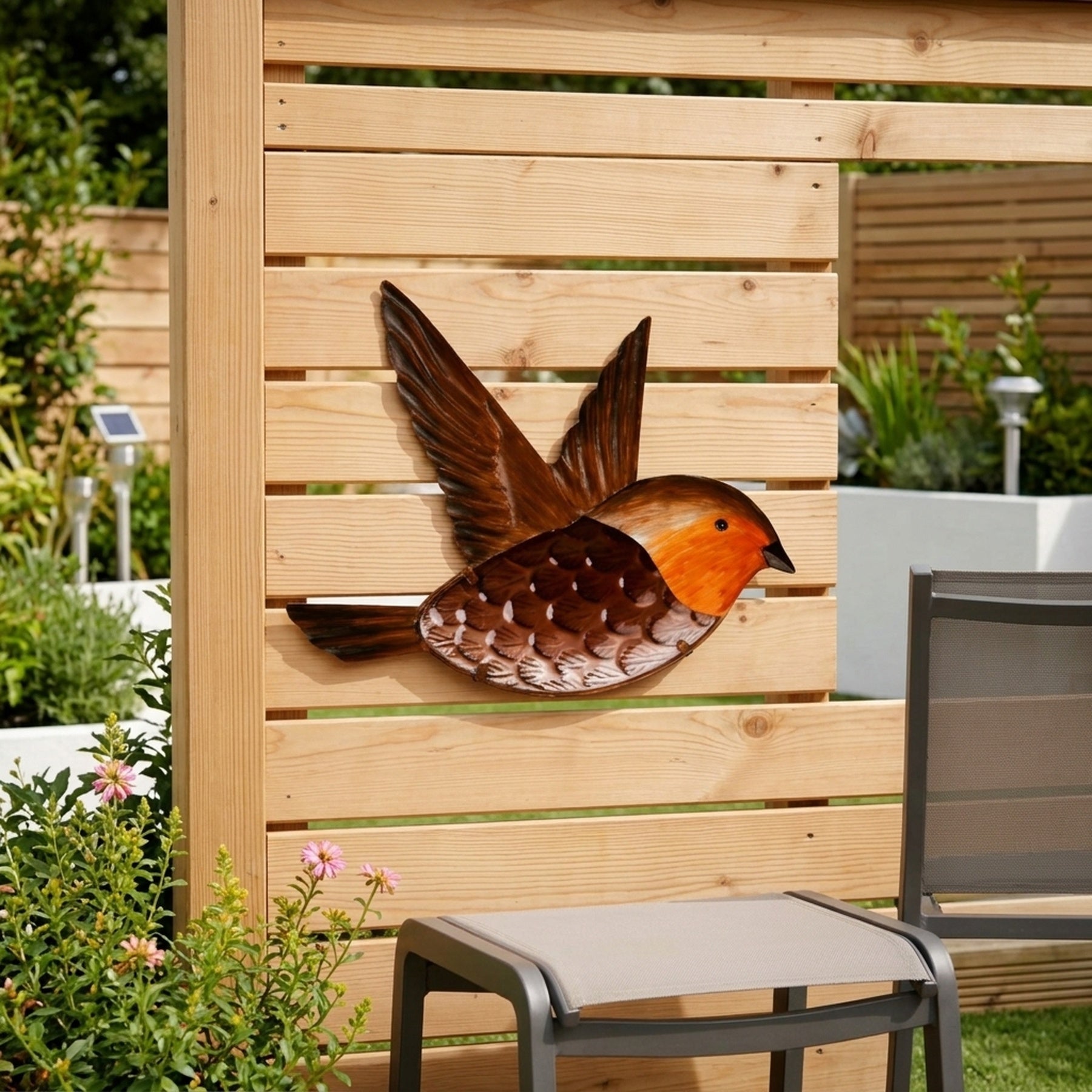 Hanging Nature Robin Garden Wall Art