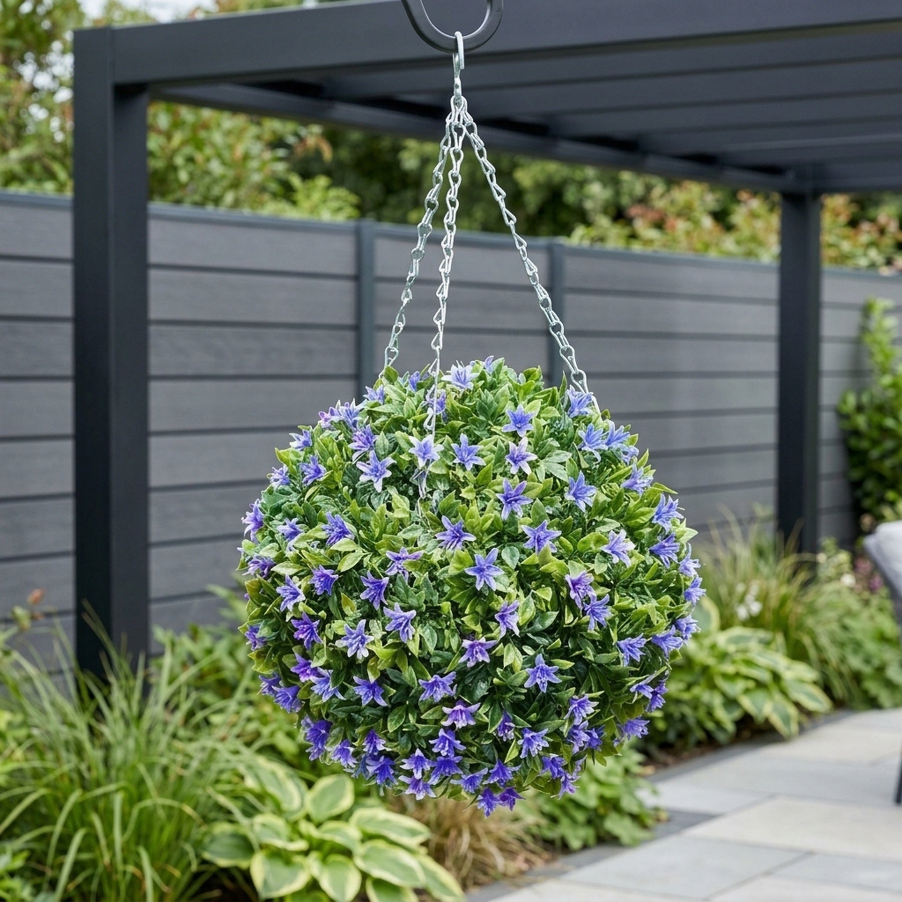 Hanging Artificial Lily Topiary Ball