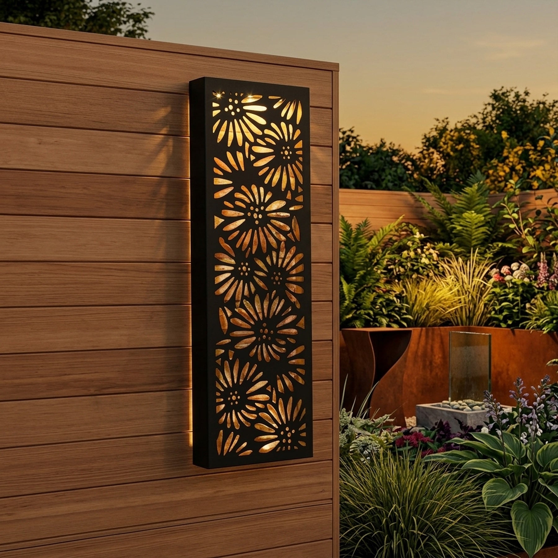 Lunaria Solar Sunflower Wall Art Panel