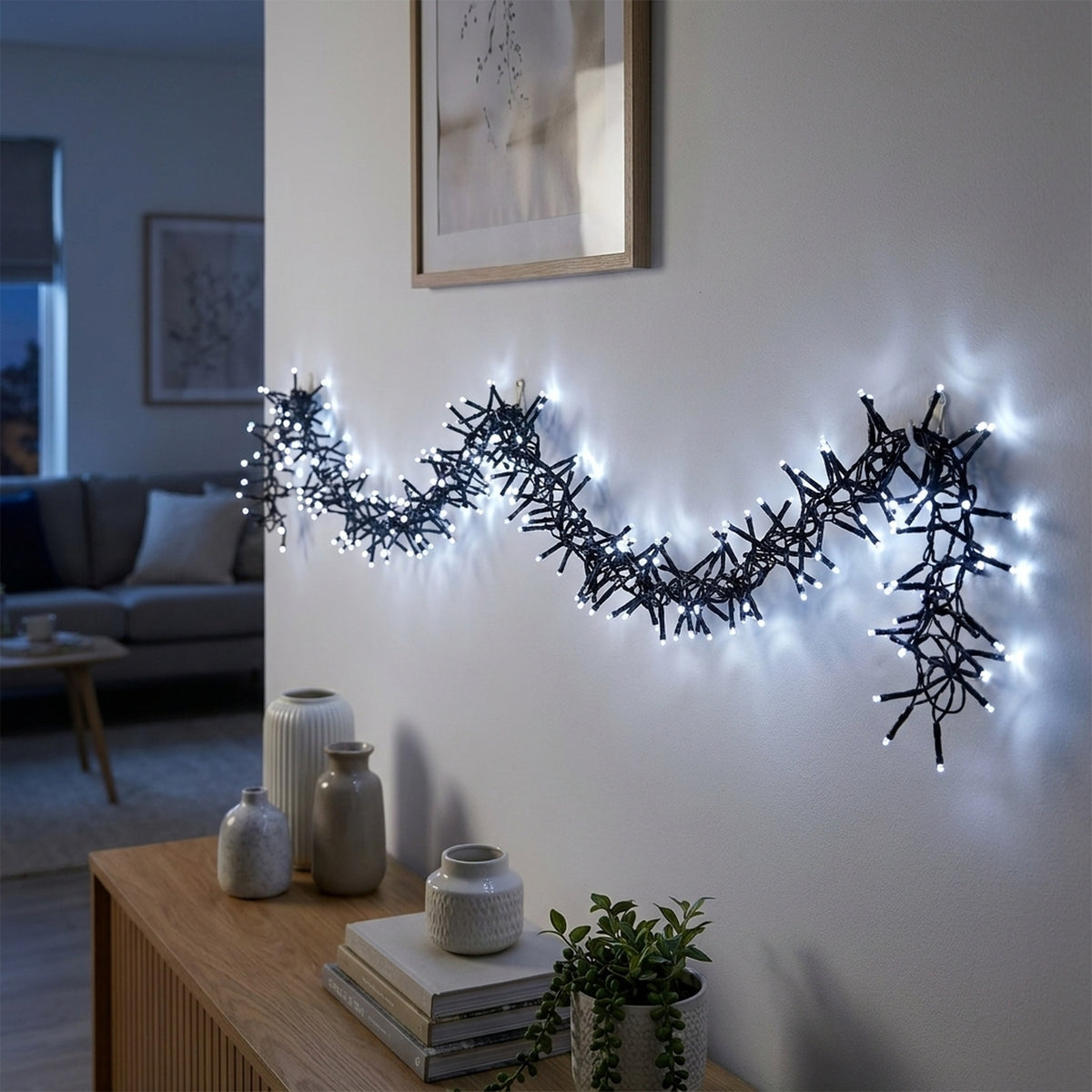 Mains Operated 750 LED Cluster String Lights - V6