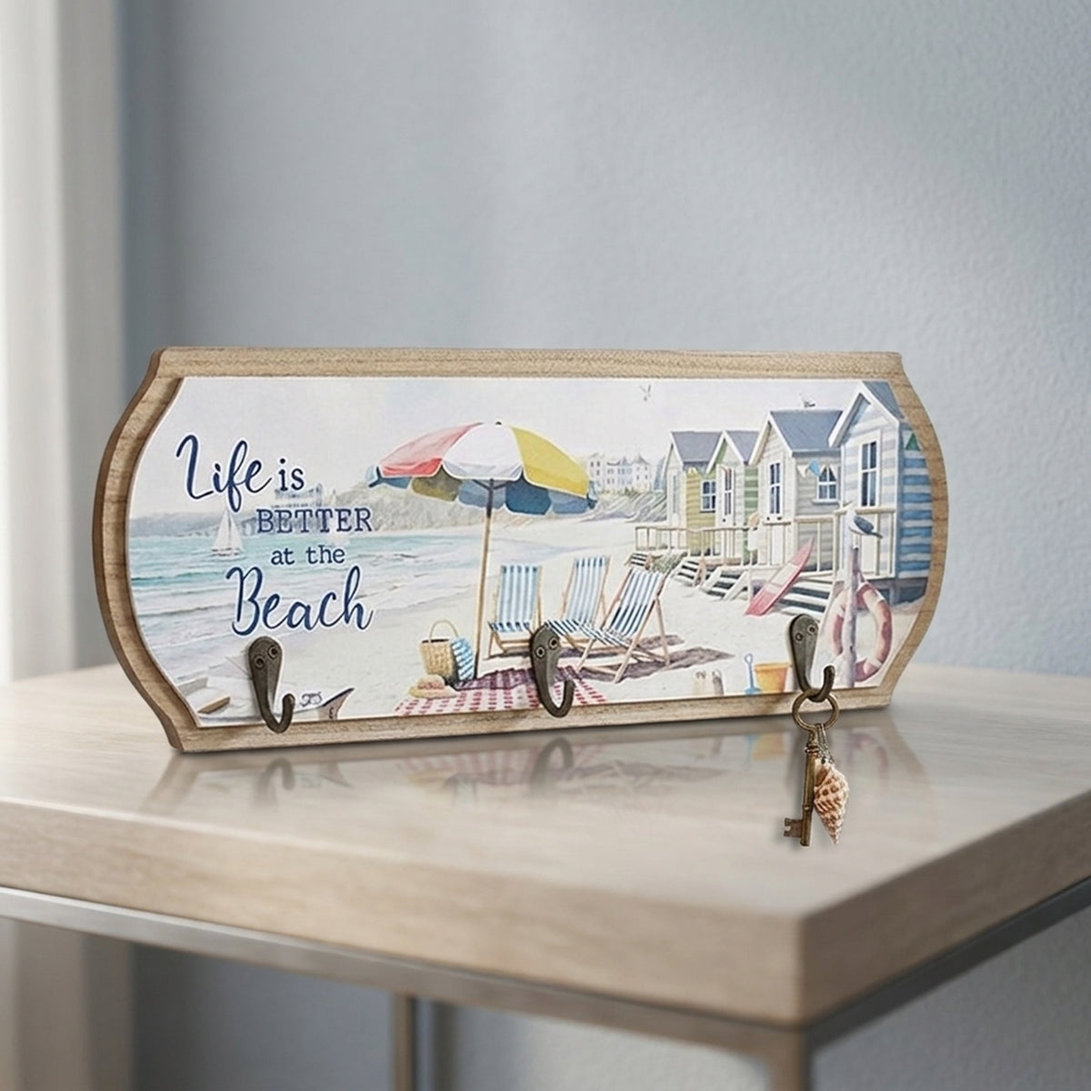 Infuse Sandy Beach Plaque With Hooks
